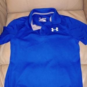 Blue under armor polo